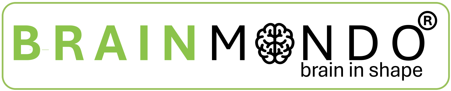 Brainmondo app logo - brain in shape